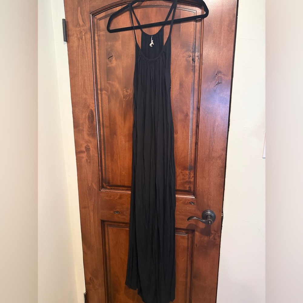 Indah Elegant Black Maxi Dress/Cover-up size S